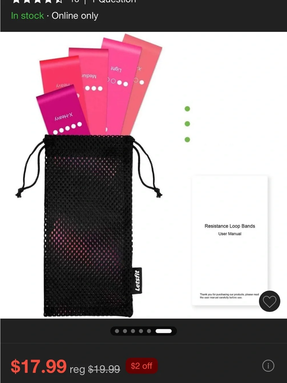 Pink Resistance Loop Bands - Set of 5
